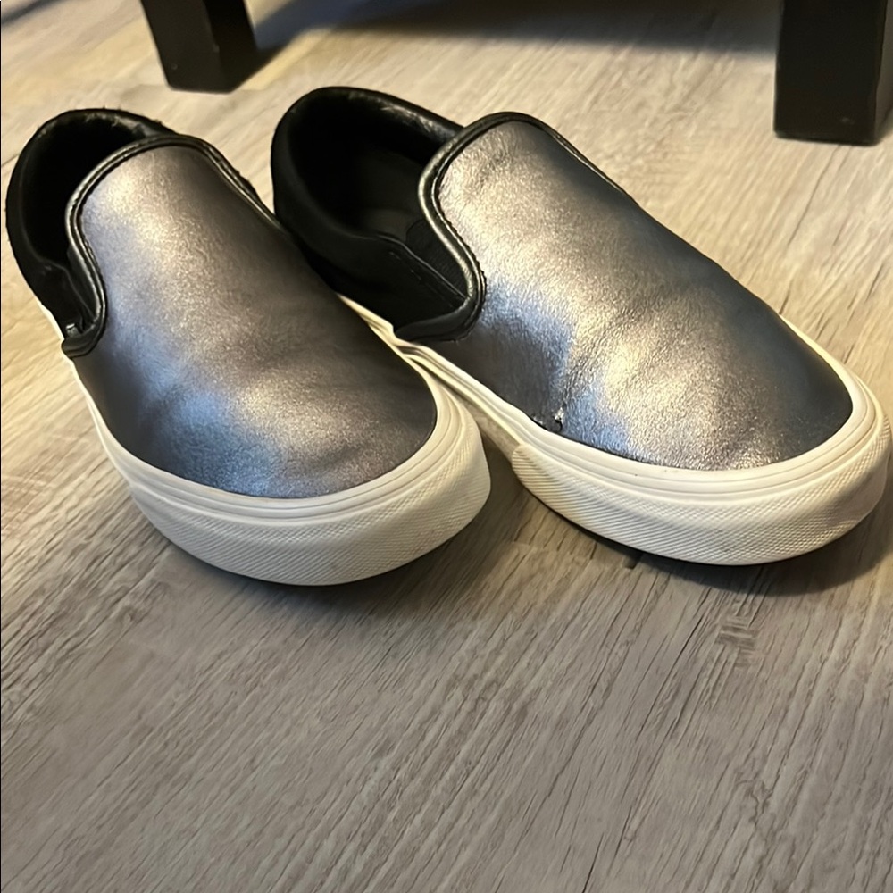 Women’s vans Silver Slip-On Shoes